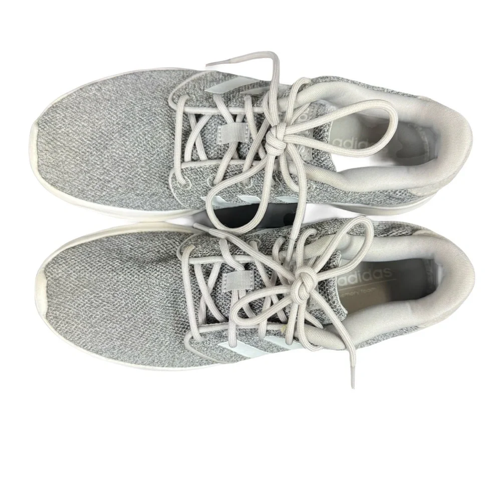 Adidas Cloudfoam Grey Athletic Lightweight Sneakers Women's Size 7 QT Racer EUC - Picture 16 of 16